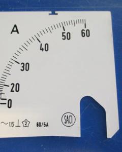 Ammeter scale 60A saci